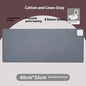 Gray heated desk mat, 31 x 13 in, button controls with 4-hour timer (variant photo)